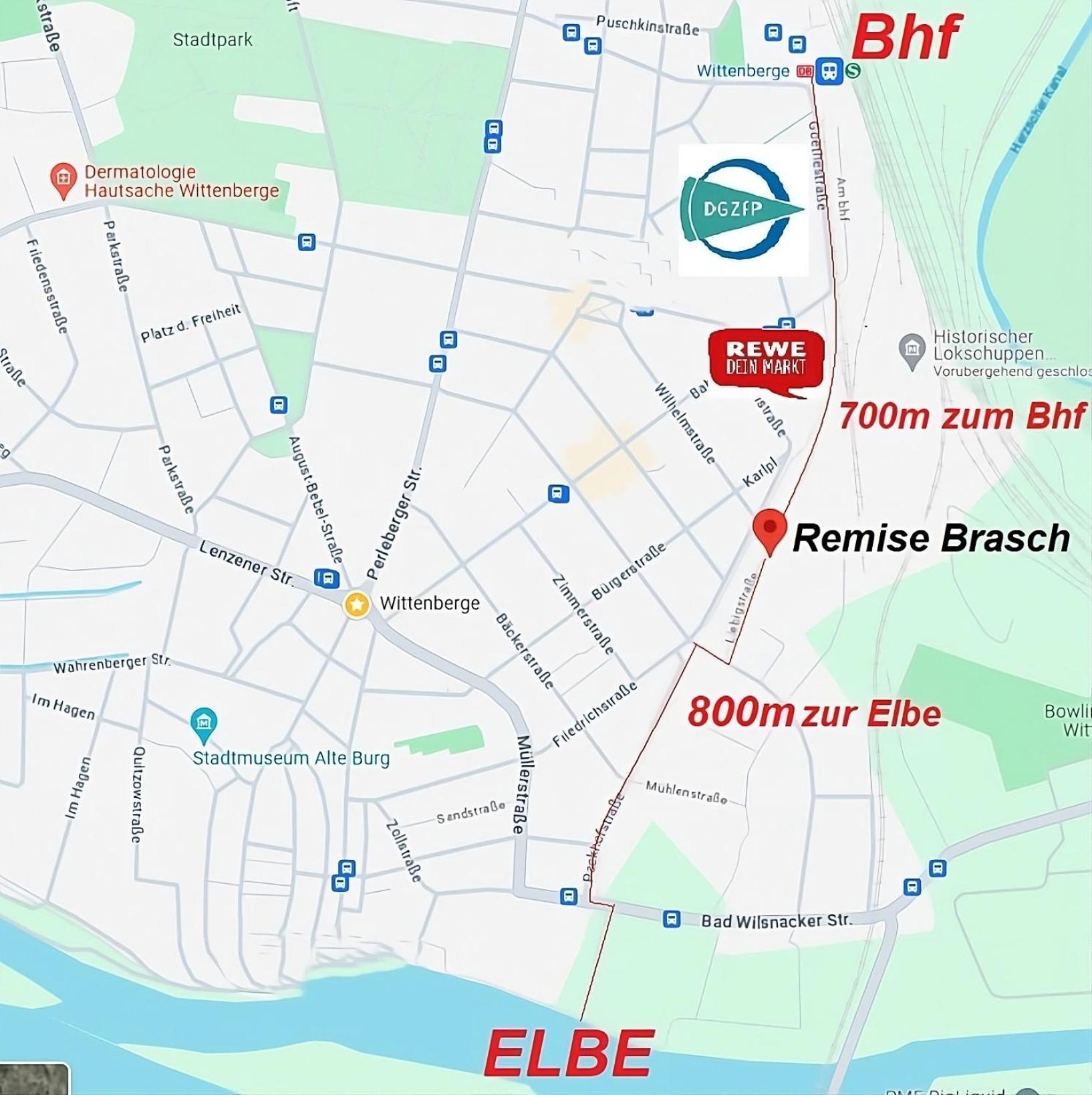 Remise Brasch - Zwischen Bahnhof Und Elbe Apartment วิทเทนเบิร์ก ภายนอก รูปภาพ